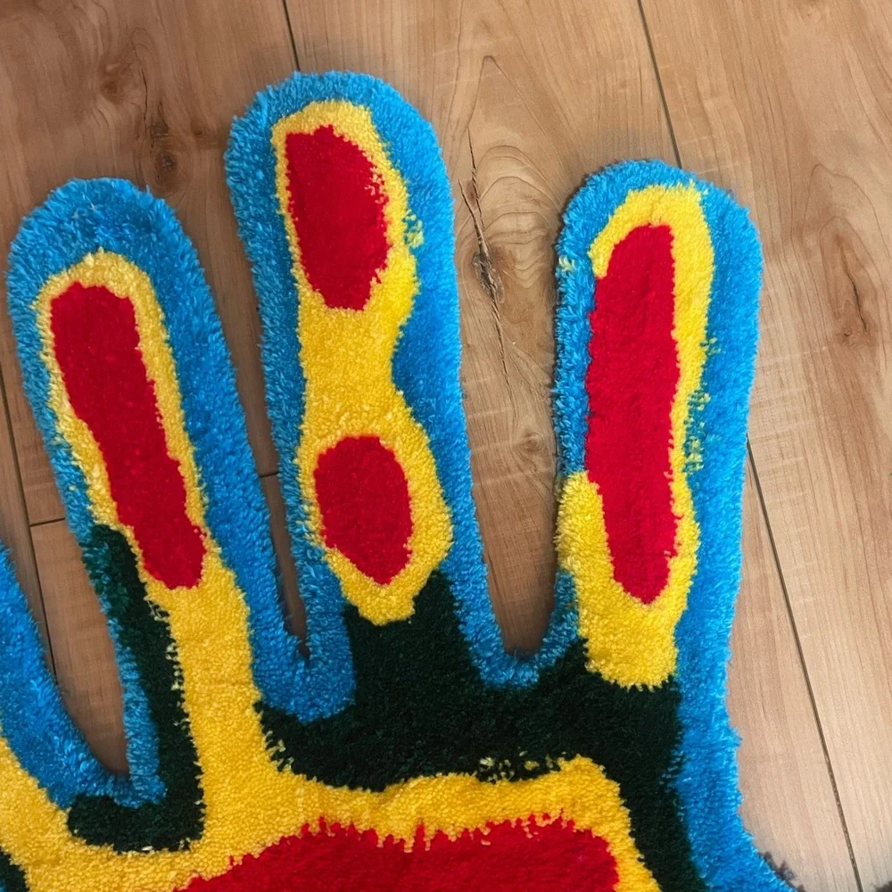 Custom Made Thermal Hand Print Rug - Picture 8 of 10